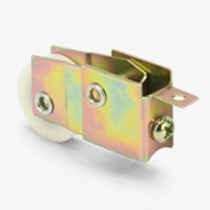 Sliding Door Roller, 1-1/4"dia Nylon Concave BB Thumbnail Image