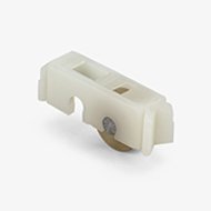 Sliding Window Roller, Flat Brass Wheel