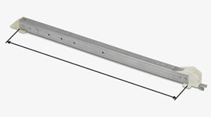 How to measure metal channel length.