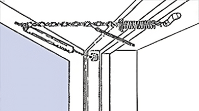 How to install the 40-036 storm door chain