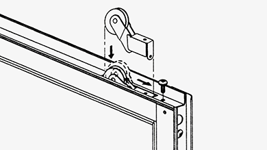 How to replace a Peachtree screen door roller