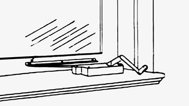 How to install a wood casement window crank