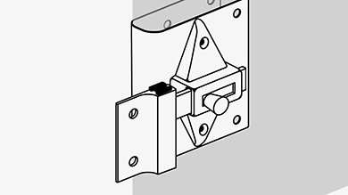 How to use the 10-402 Outswing Partition Latch Repair Kit