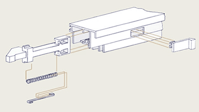 Slide Latch Assembly Diagram