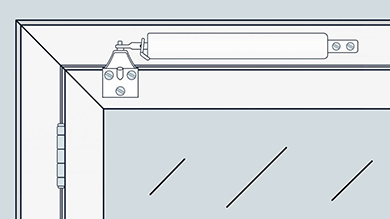 40-006 In-swinging Door Bracket Installation