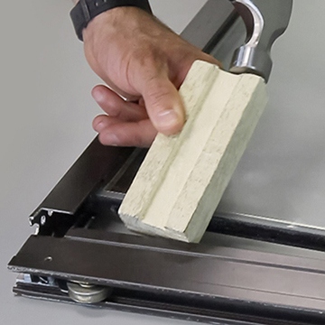 Disassembled Patio Glass Door Frame