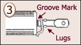 Figure 3: groove mark