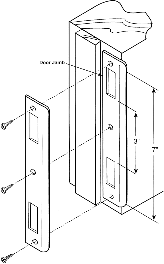 Lever and Latch Bolt of 40-186 Security Lock