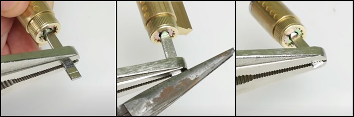 Break Off Spindle With Pliers