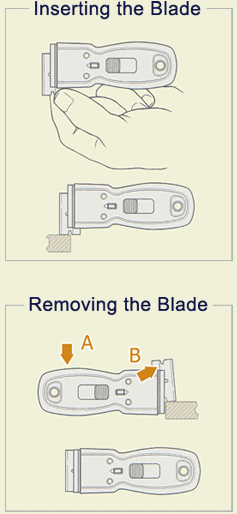 How to Insert and Remove the HYDE Razor Scraper Blades : SWISCO.com