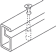 Insert the plunger pin and spring into the screen frame.