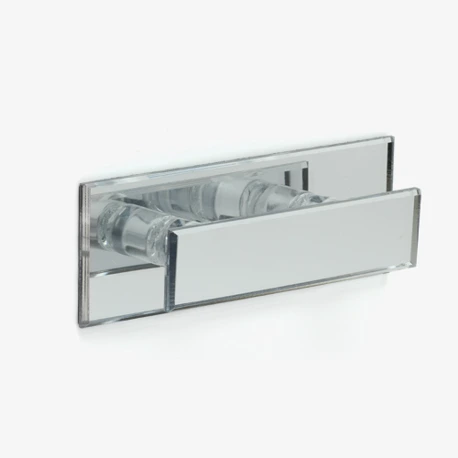 Large Clear Stick-on Mirror Pull Image