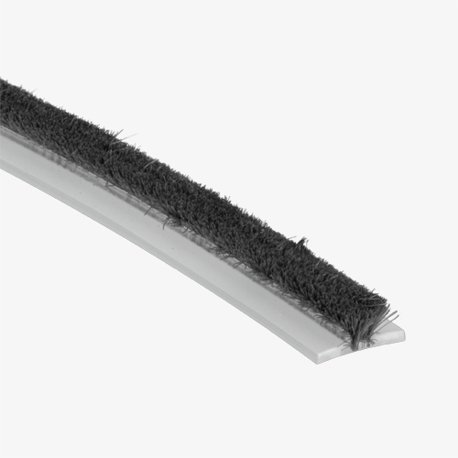 Gray Pile Weatherstrip, 9/32" x 1/8"