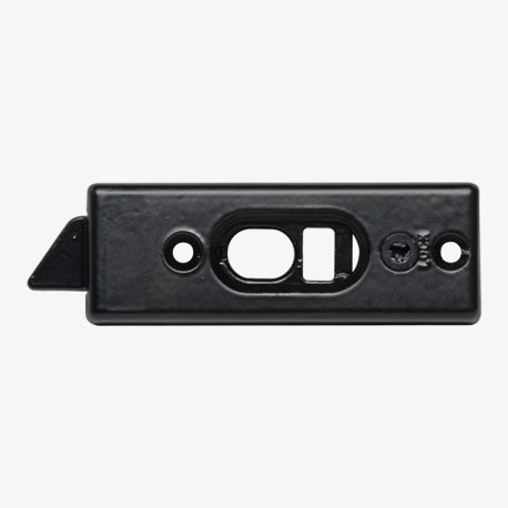 Black Metal Neutral Tilt Latch, 2-5/16"