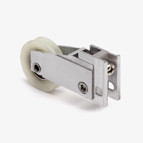 Sliding Door Roller, 1-11/16"dia. Nylon Concave BB Image