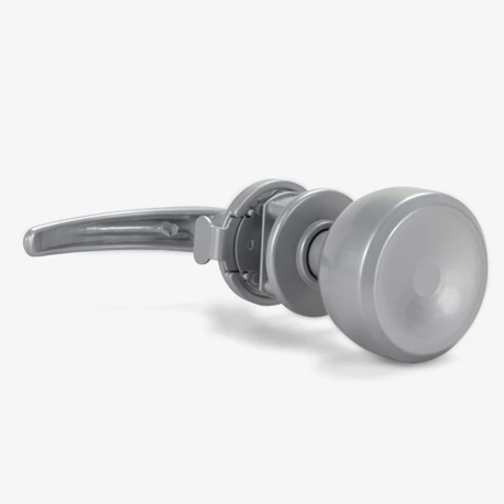 Out-Swinging Door Tulip Knob Latch Image