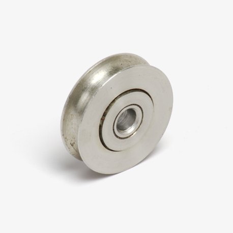 1-1/4"dia Stainless Steel Concave BB Wheel