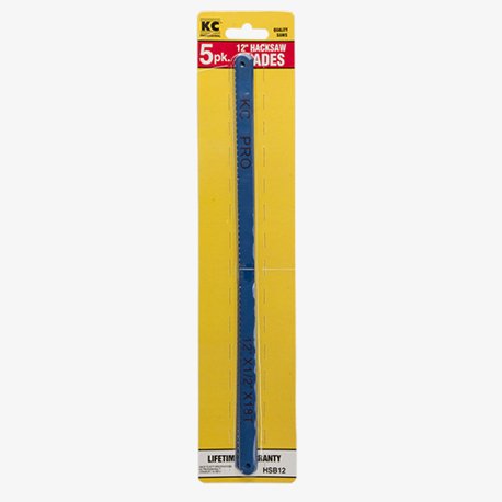 12" Hacksaw Blades (5 Pack)