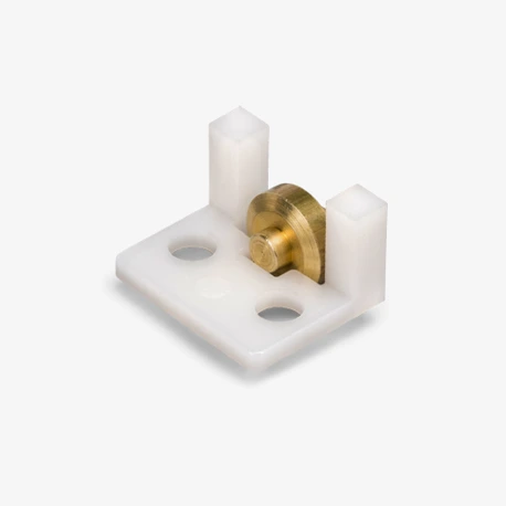 Sliding Window Roller, 5/16" Flat Brass Wheel Image