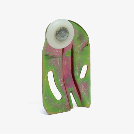 Front, 1/4" Offset Door Roller, 3/4" Dia. Image