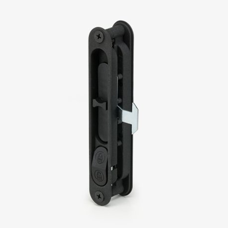 Black Sliding Screen Door Latch, 5-1/8"