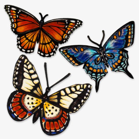 Butterfly Trio Magnetic Screen Saver Series