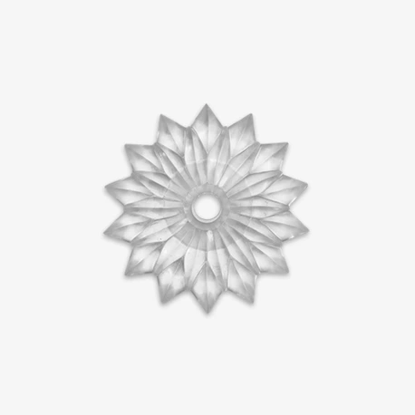 Clear Decorative Star Rosette, 1-1/2" Image