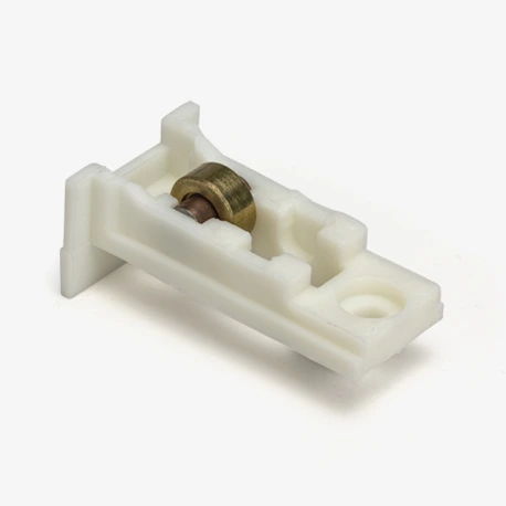 Sliding Window Roller, 3/8" Flat Brass Wheel Image