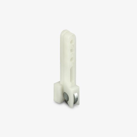 Sliding Window Roller, 1/2" Flat Edge Wheel