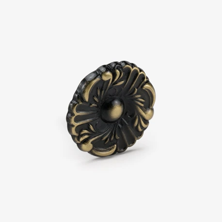 1-1/2" Antique Brass Knob Image