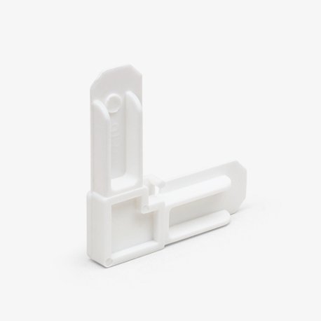 5/16" Square Cut Corner, White