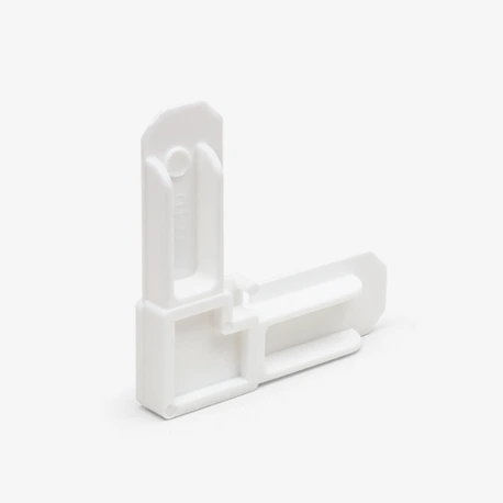 5/16" Square Cut Corner, White Image