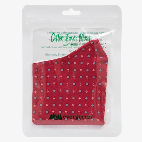 Adult Fabric Face Mask, Red Image