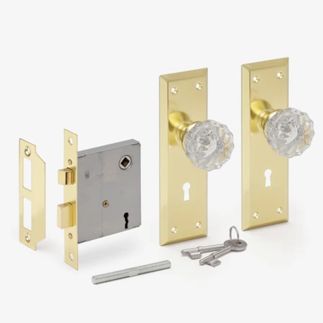 Standard Interior Mortise Lockset, Crystal Knob Image