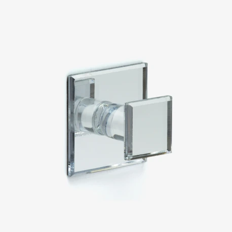Small Clear Stick-on Mirror Pull Image
