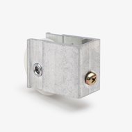 Sliding Door Roller, 1-1/2" Nylon Concave Wheel