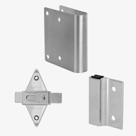 Outswing Door Latch Repair Kit, Round Edge