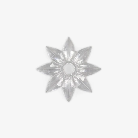 Clear Decorative Star Rosette, 1-1/8" Image