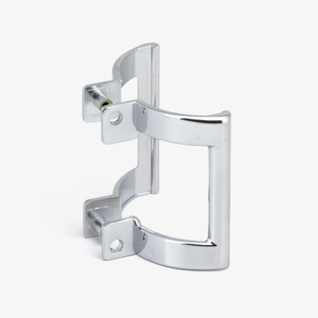 Chrome Finish Shower Door Handle Set, 2-1/4"