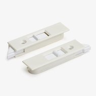 Off-White Flush Mount Tilt-in Latch Pair