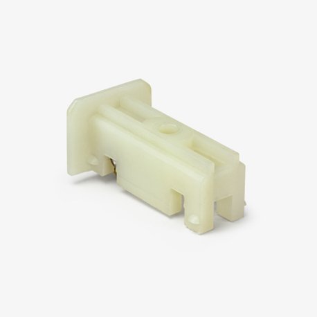 Sliding Window Roller, Flat Brass Wheel