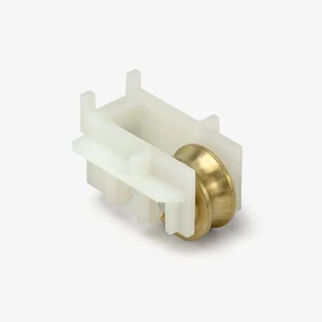 Sliding Window Roller, Concave Brass Wheel Image
