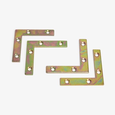 Flat Corner Support, 4 Pack with Screws