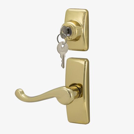 Lever Handle With Deadbolt Set