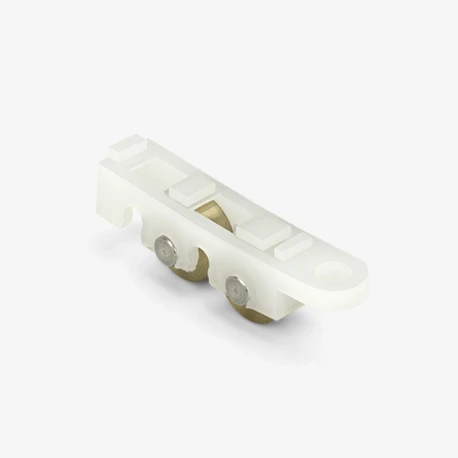 Sliding Window Tandem Brass Roller, 7/16" Flat Wheels Image