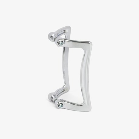 Chrome Finish Shower Door Handle Set, 3-1/2"