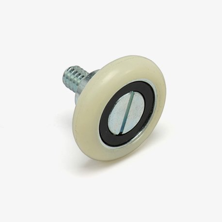 1-1/8" Drawer Slide Roller, Threaded Axle