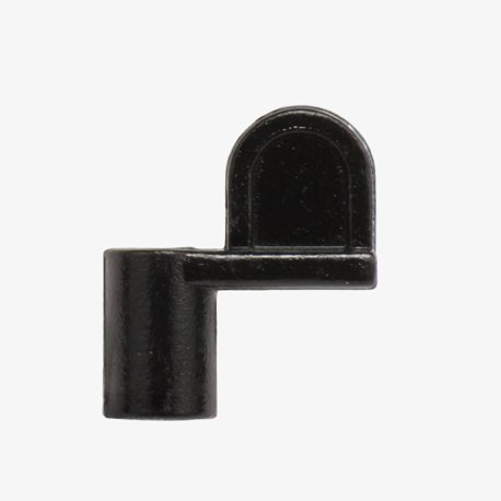 Black Metal Clip, 3/8" offset