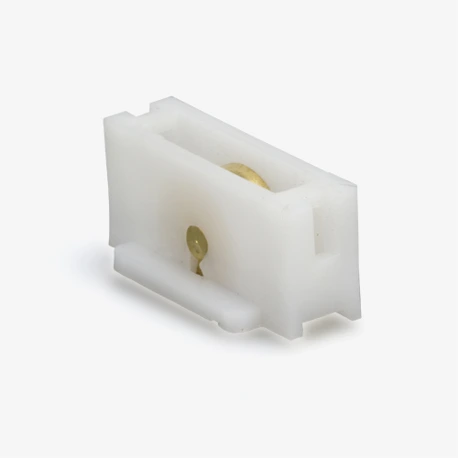Sliding Window Roller, 3/8" Flat Brass Wheel Image