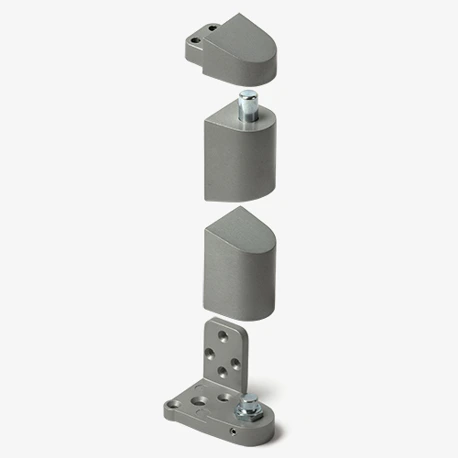 Left Flush Door Offset Pivot Set, US Aluminum Image